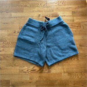 Abercrombie Mens Shorts Sweater Pockets Soft Knit Drawstring Gray M Lounge NWT
